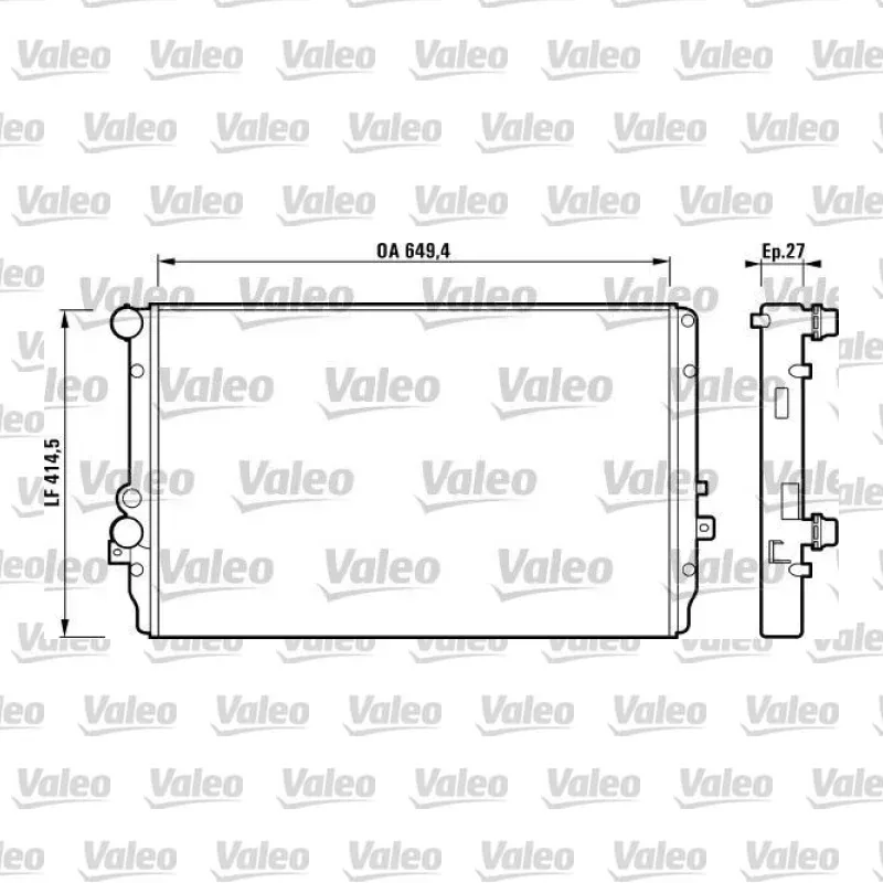 Su Radyatörü VALEO 732867 – Volkswagen / Seat