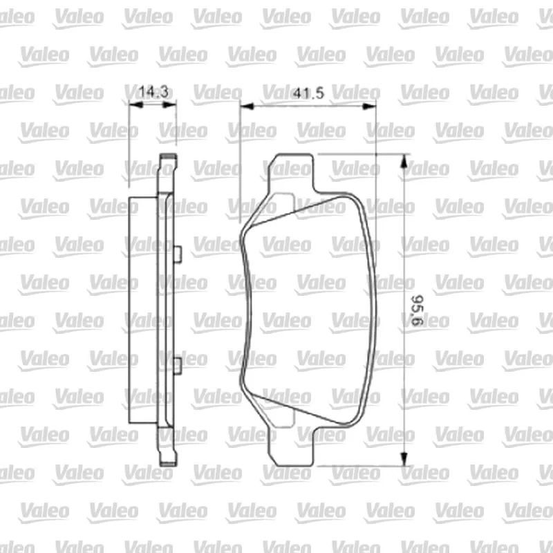 Fren Disk Balata Ön VALEO 670583 – Mercedes-Benz A 180