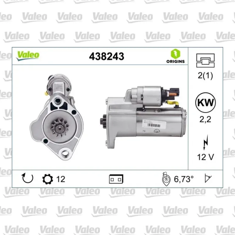 Marş Dinamosu VALEO 438243 – Volkswagen / Mercedes-Benz