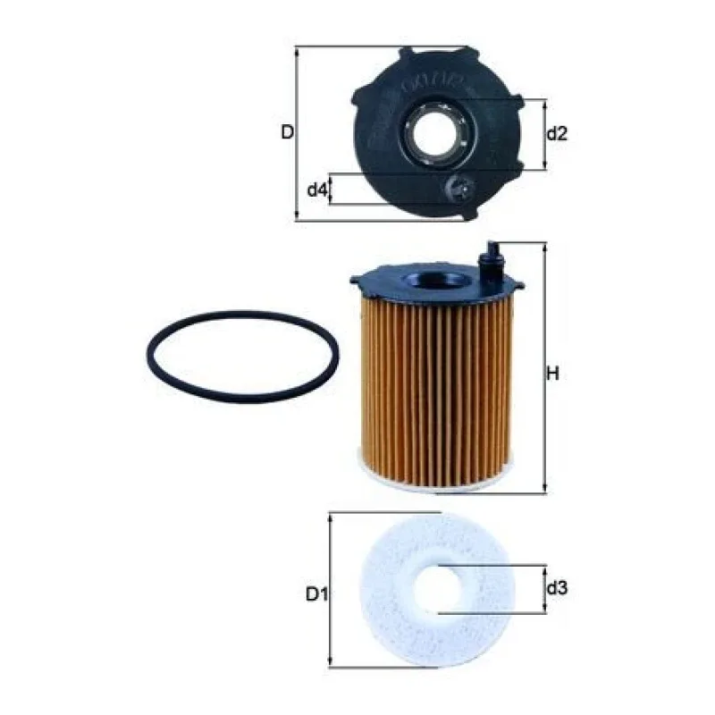 Yağ Filtresi MAHLE OX 171/2D – FORD / MAZDA / MINI