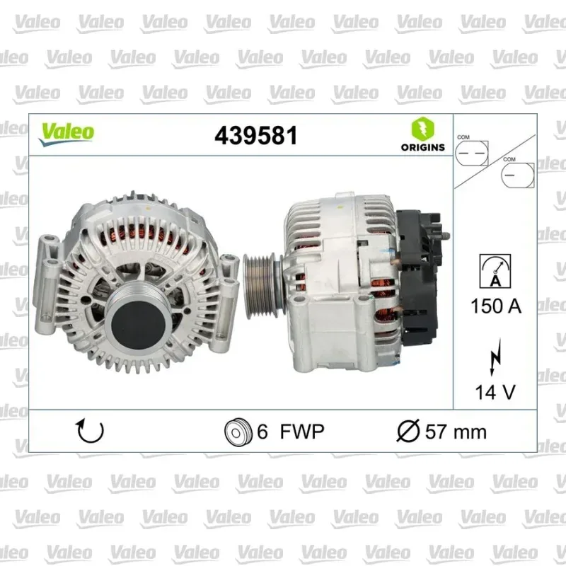 Audi A6 2.0 TFSI Alternatör – VALEO 439581