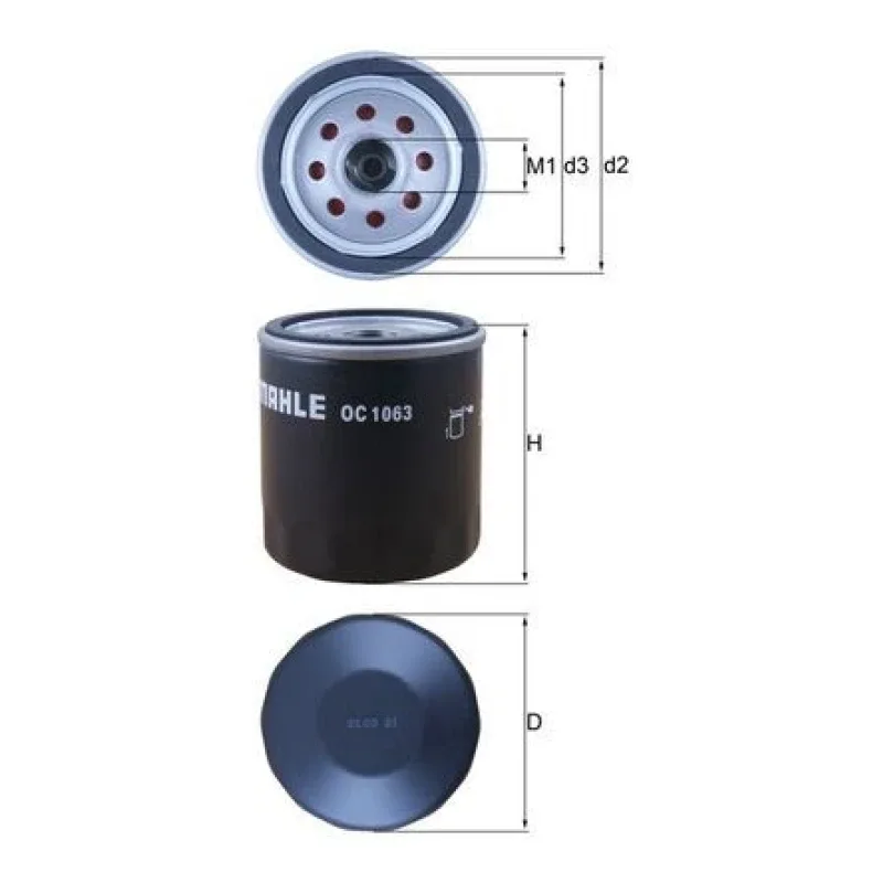 Yağ Filtresi MAHLE OC 1063 – FORD / LAND ROVER