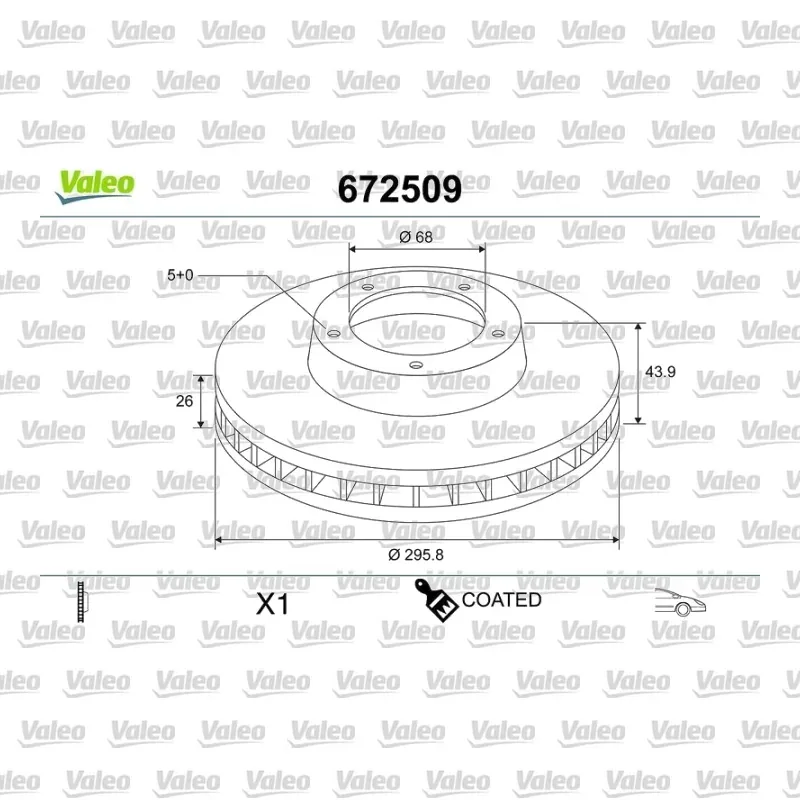 Fren Disk Ayna Ön Sağ ve Sol VALEO 672509 – Nissan Qashqai