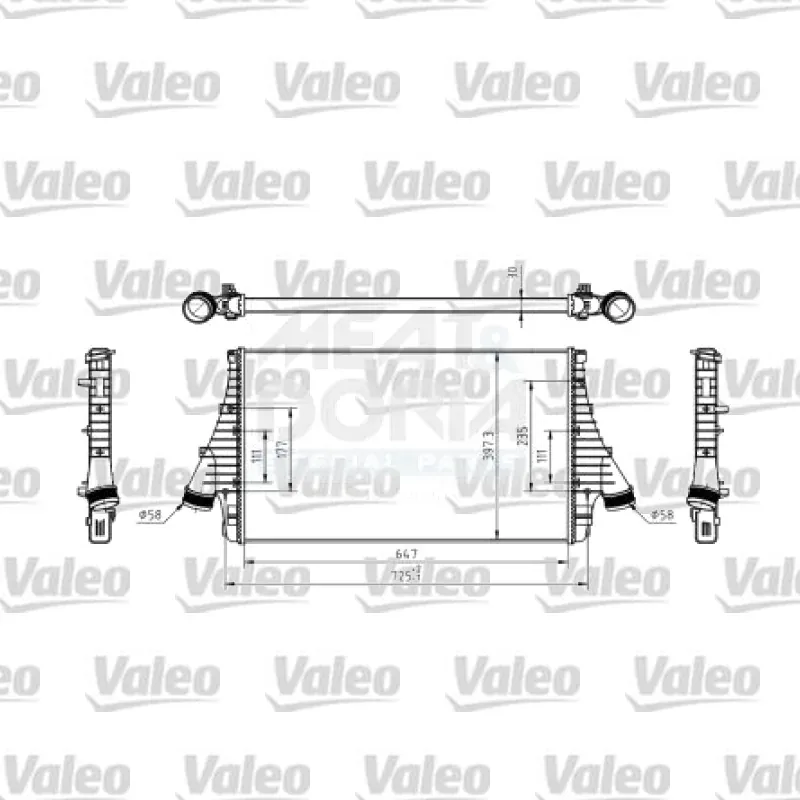Opel Vectra 1.9 CDTI Turbo Radyatörü – VALEO 817730