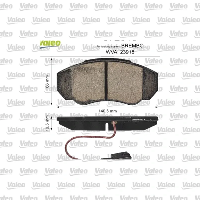 Fren Disk Balata Ön VALEO 872918