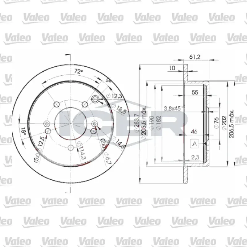 Fren Disk Ayna Arka Sağ ve Sol VALEO 496032 – Hyundai / Kia