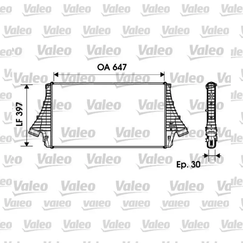 Turbo Radyatörü VALEO 817729 – Opel Vectra