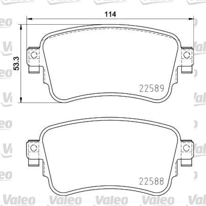 Fren Disk Balata Arka VALEO 671738