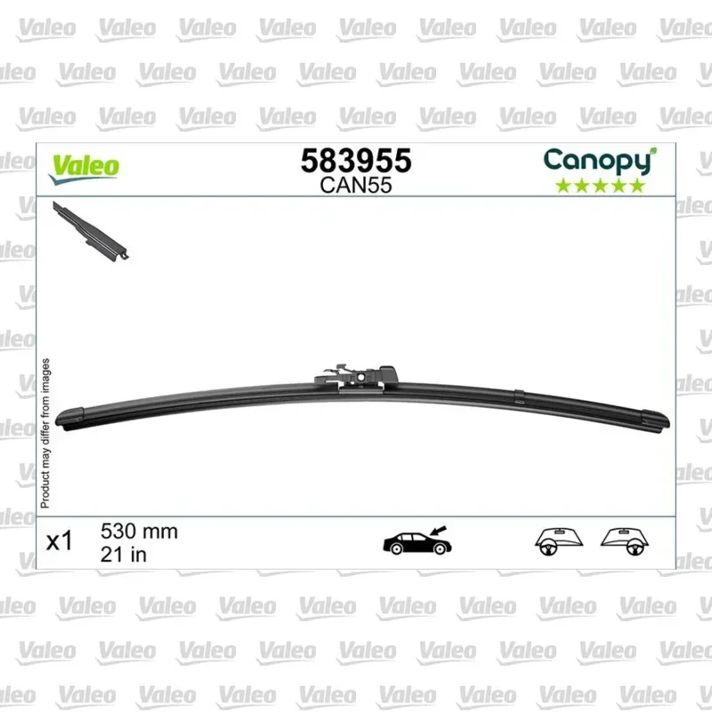 Silecek Süpürgesi Ön 530 mm - 21 inç VALEO 583955