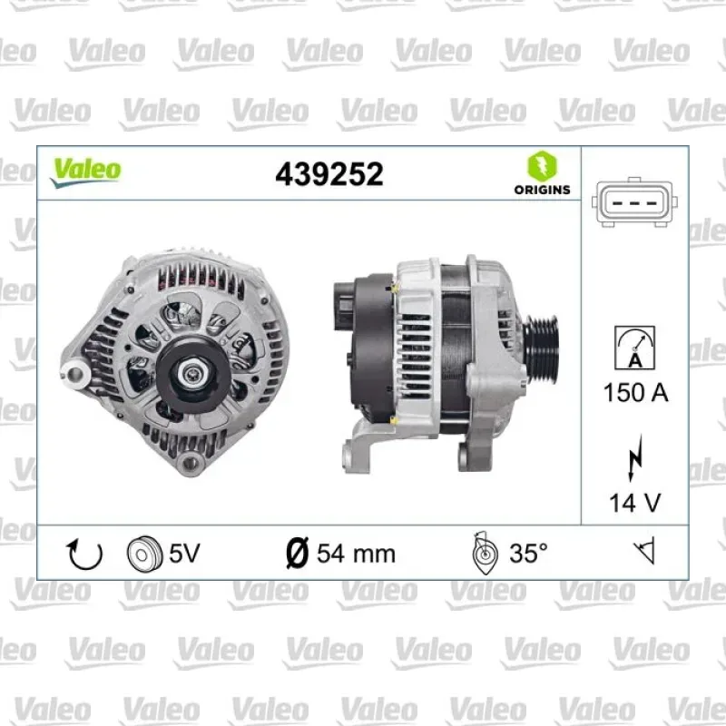 Alternatör VALEO 439252 – BMW / Land Rover