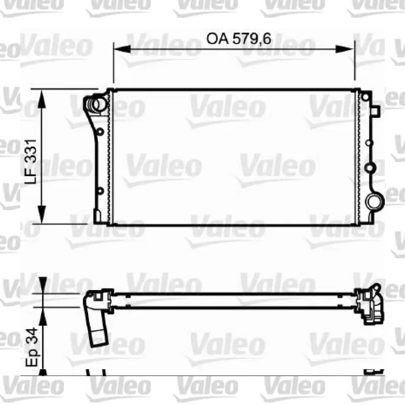 Fiat Panda 1.3 MultiJet Su Radyatörü – VALEO 734932