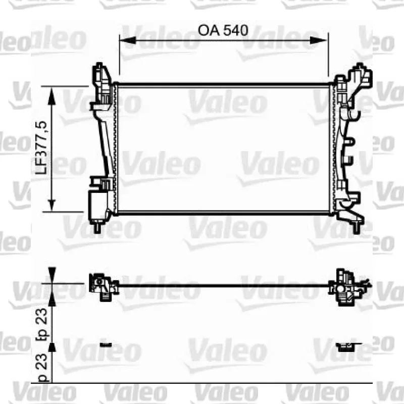 Su Radyatörü VALEO 735097 – Opel Corsa
