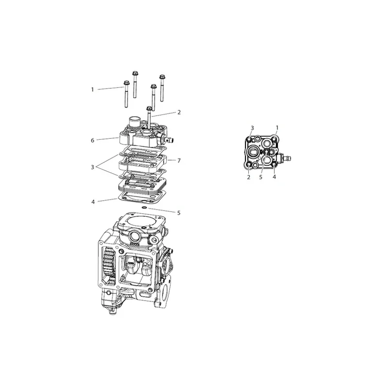 Silindir Kapağı Tamir Takımı Knorr-Bremse K105789K50 – MAN TGA / TGS / TGX