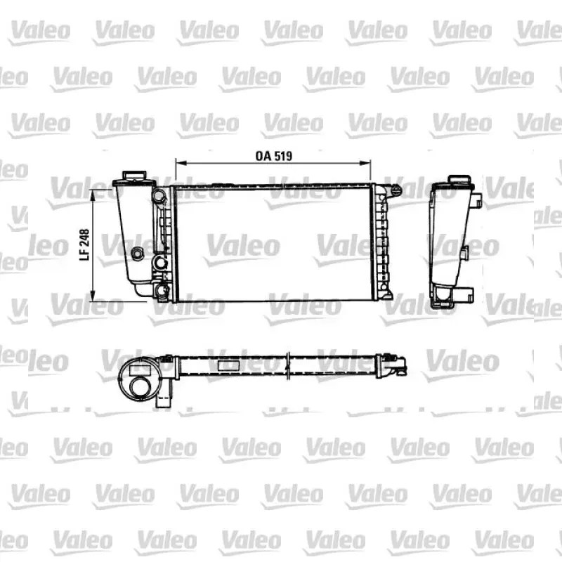 Su Radyatörü VALEO 816707 – Fiat Panda 0.9 / 1.1