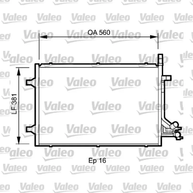 Ford Fiesta 1.6 TDCi Klima Radyatörü – VALEO 818194