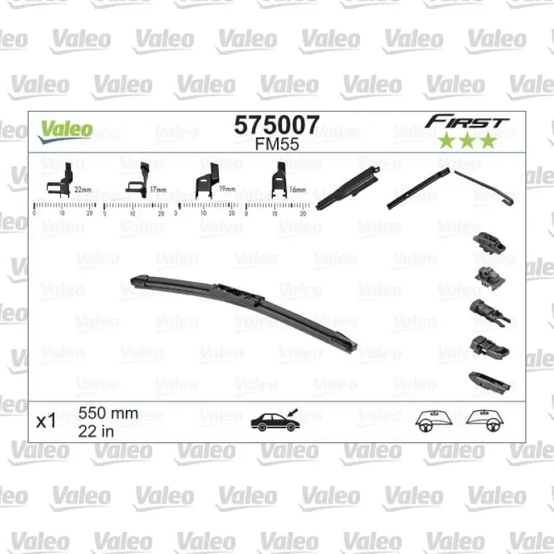 Silecek Süpürgesi Ön 550 mm - 22 inç VALEO 575007