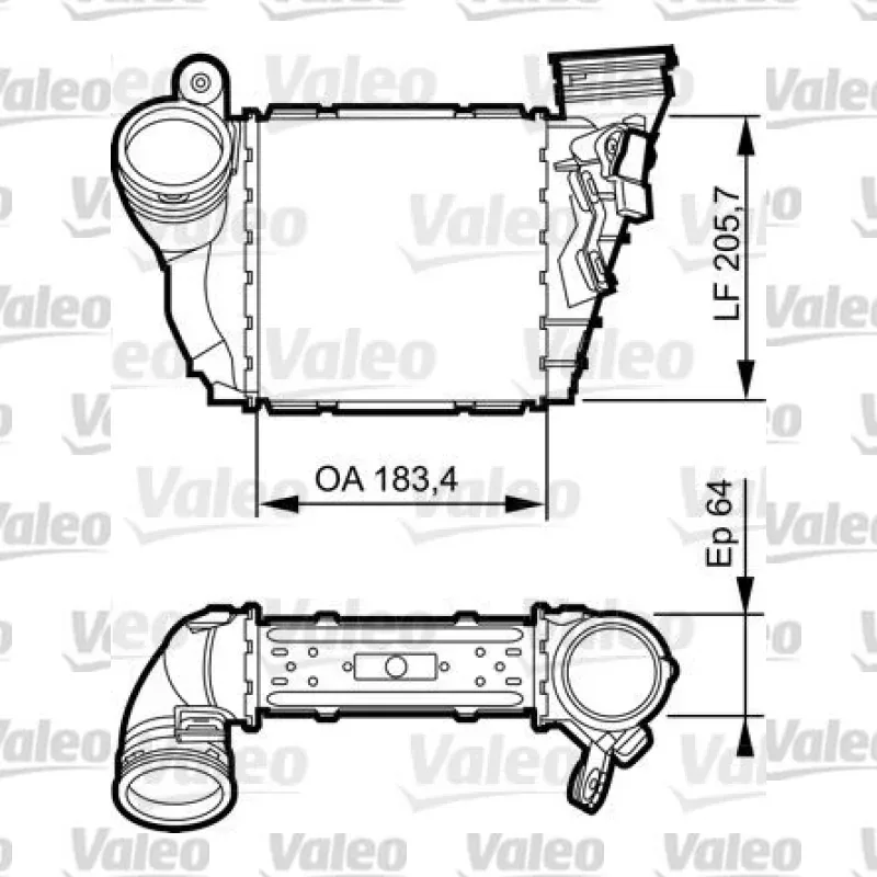 Turbo Radyatörü VALEO 817557