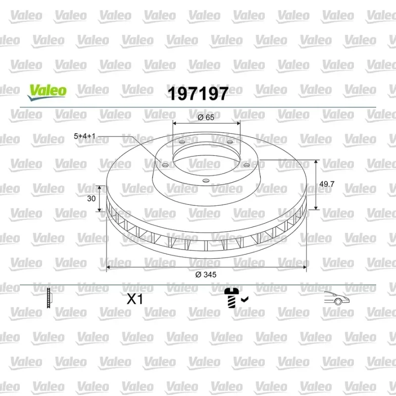 Fren Disk Ayna Ön Sağ ve Sol VALEO 197197