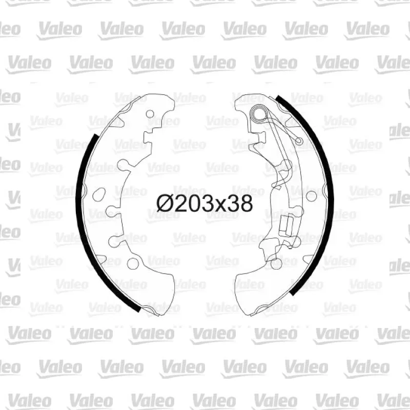 Fren Pabuçlu Balata Arka VALEO 564083 – Fiat Punto 1.8 / 1.9 JTD