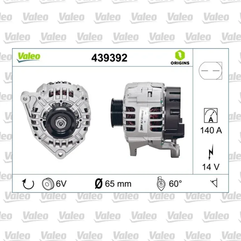 Alternatör VALEO 439392