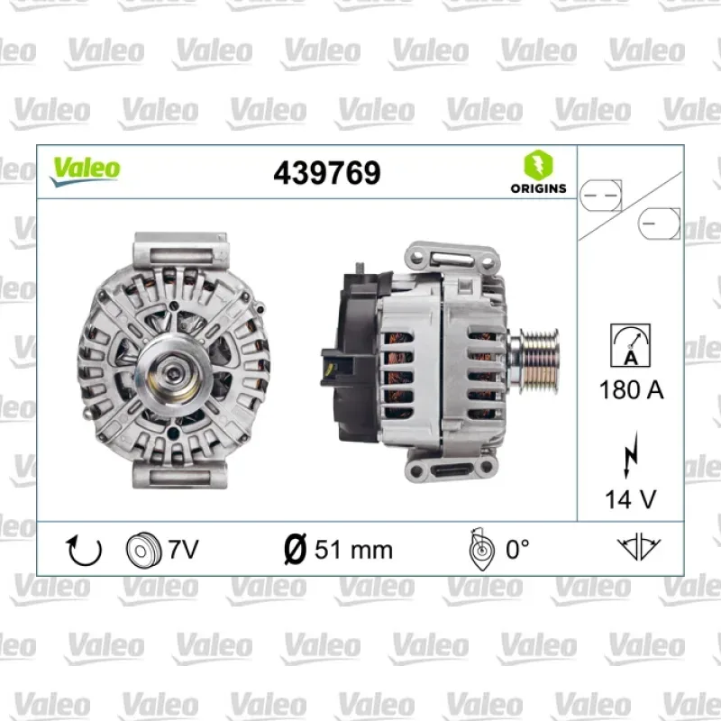 Alternatör VALEO 439769 – Mercedes-Benz Sprinter