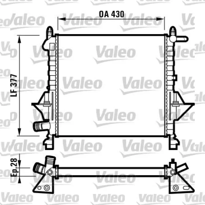 Renault Twingo 1.2 Su Radyatörü – VALEO 732051