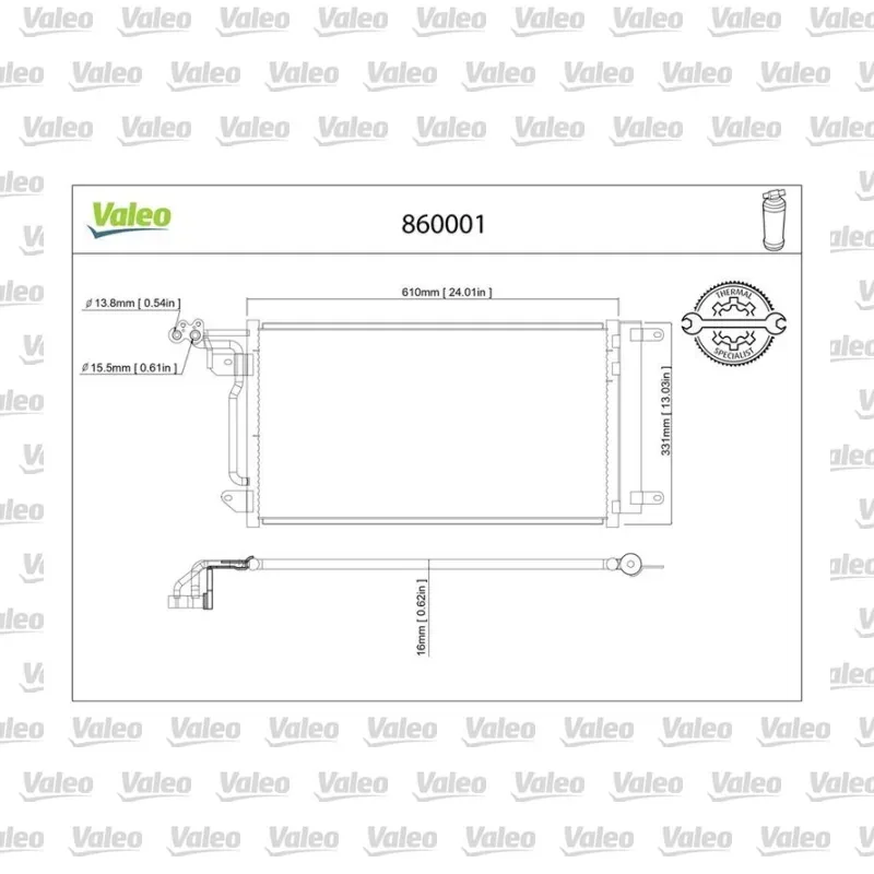 Klima Radyatörü VALEO 860001