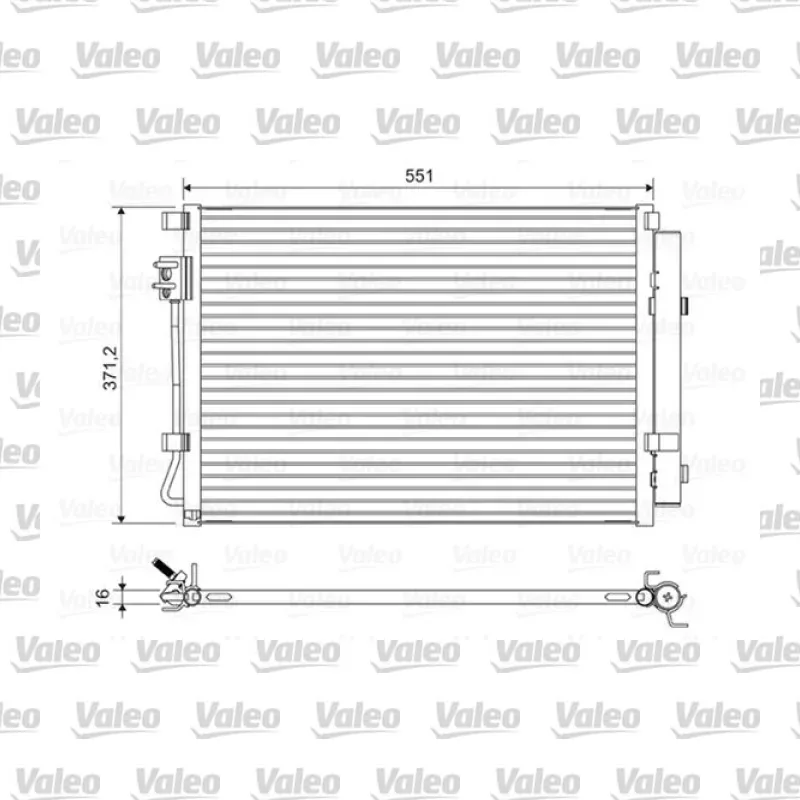 Klima Radyatörü VALEO 822581 – Hyundai / Kia