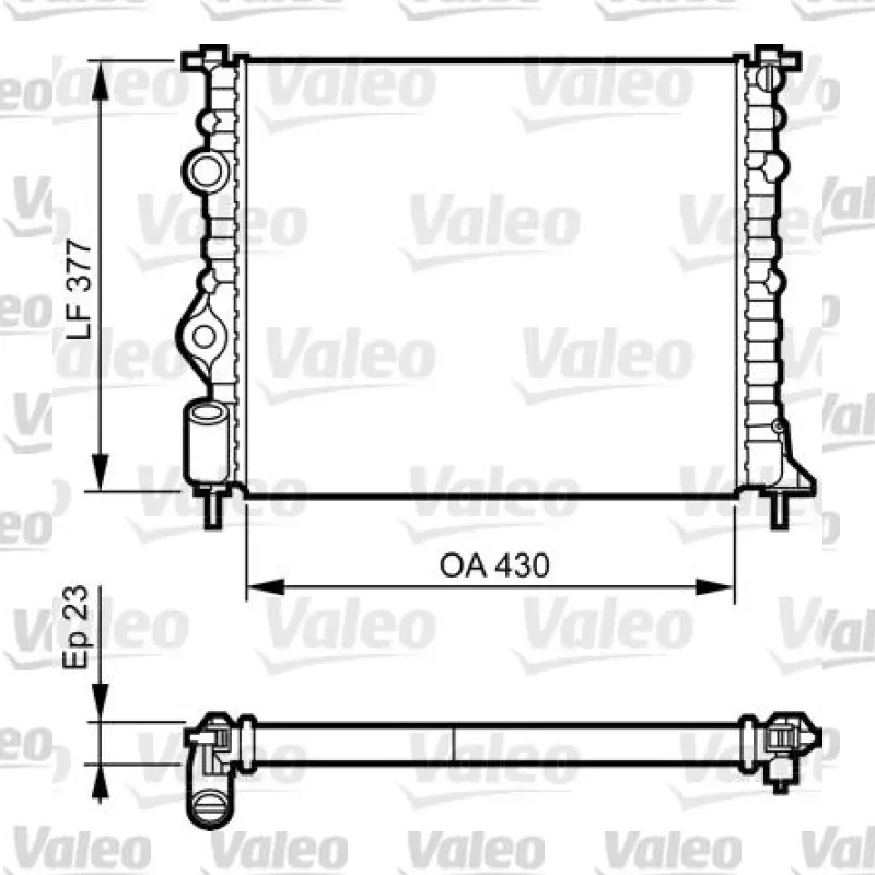 Su Radyatörü VALEO 731378 – Renault / Dacia