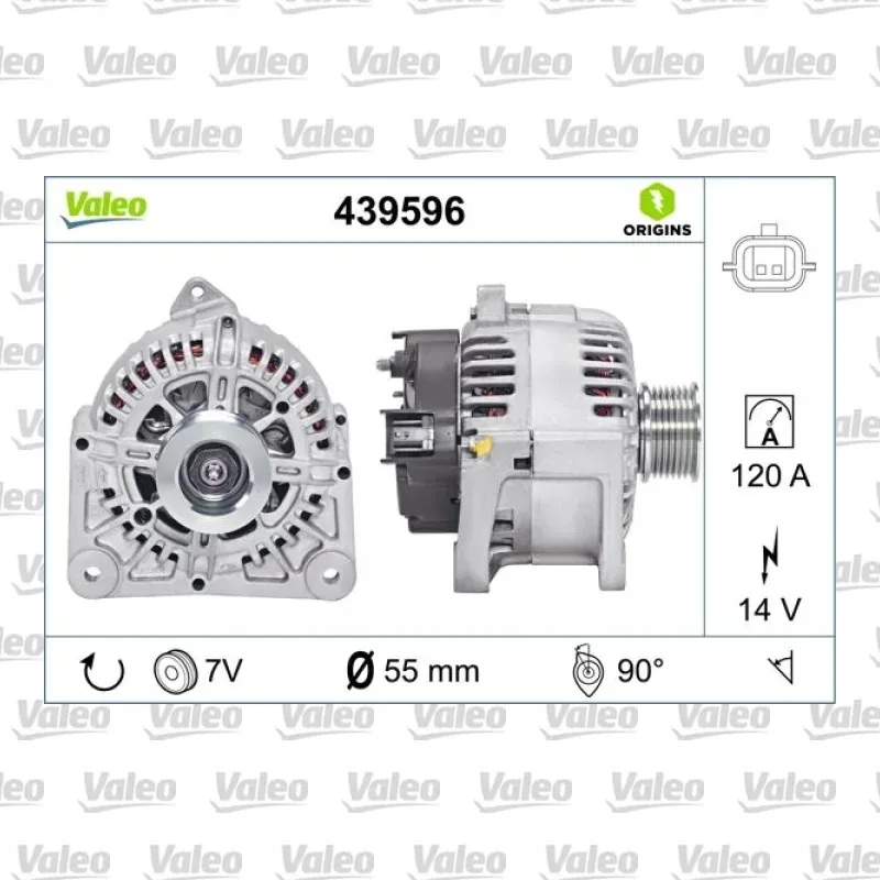 Alternatör VALEO 439596 – Renault Clio / Twingo
