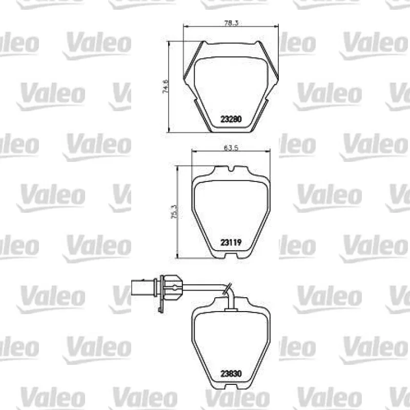 Fren Disk Balata Ön VALEO 671527 – Volkswagen / Audi