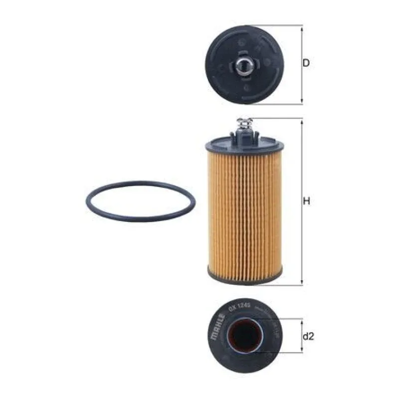 Yağ Filtresi MAHLE OX 1245D – CHEVROLET / OPEL