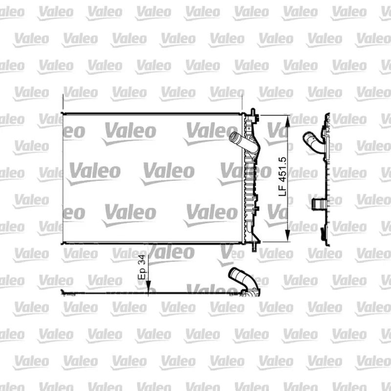 Nissan Qashqai 1.6 dCi Su Radyatörü – VALEO 735461