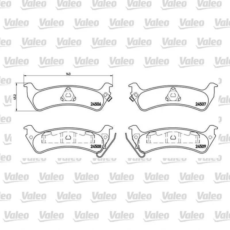 Fren Disk Balata Arka VALEO 671509 – Jeep Grand Cherokee