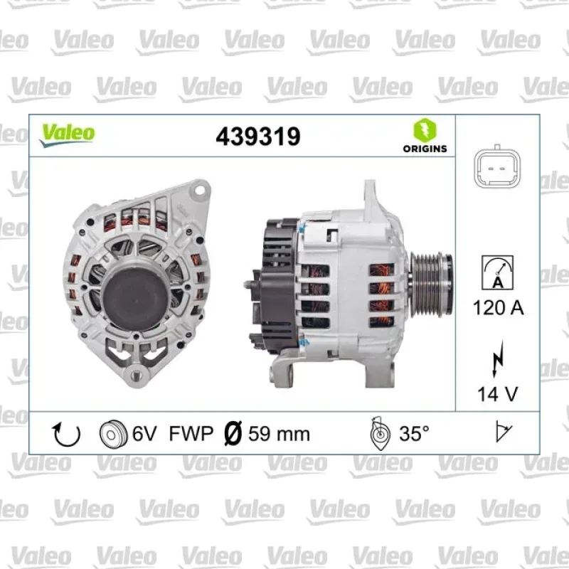 Alternatör VALEO 439319 – Renault Megane