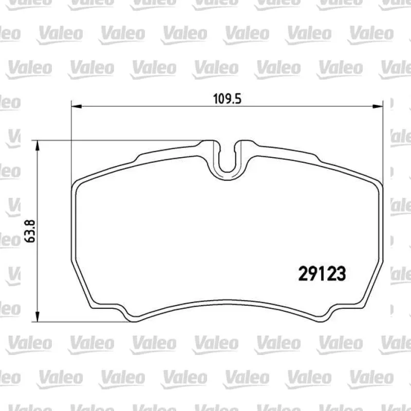 Fren Disk Balata Arka VALEO 671577 – Ford Transit