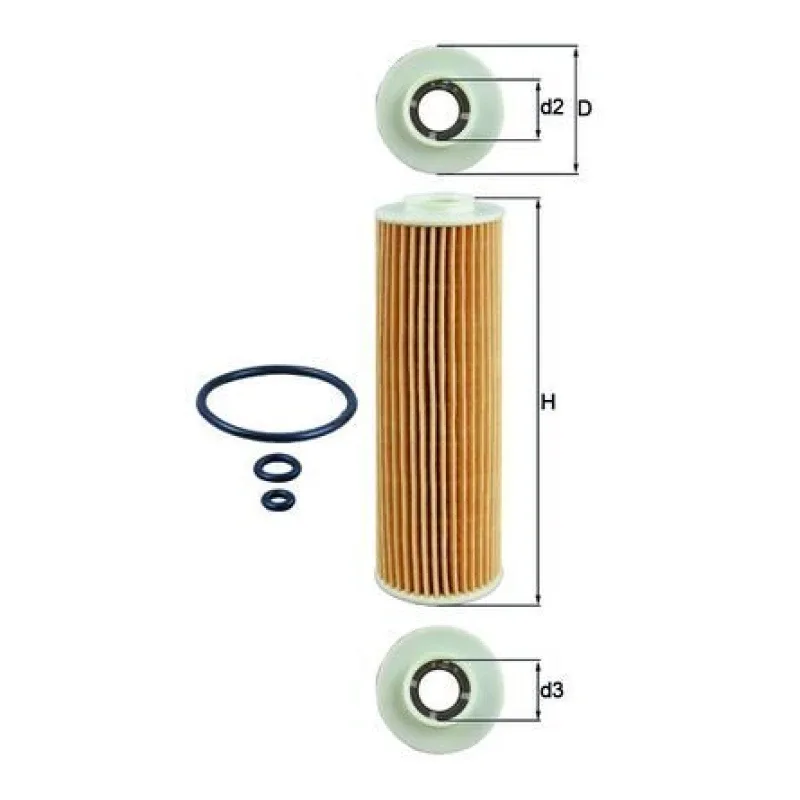 Yağ Filtresi MAHLE OX 183/5D1 – MERCEDES-BENZ C / CLK / E