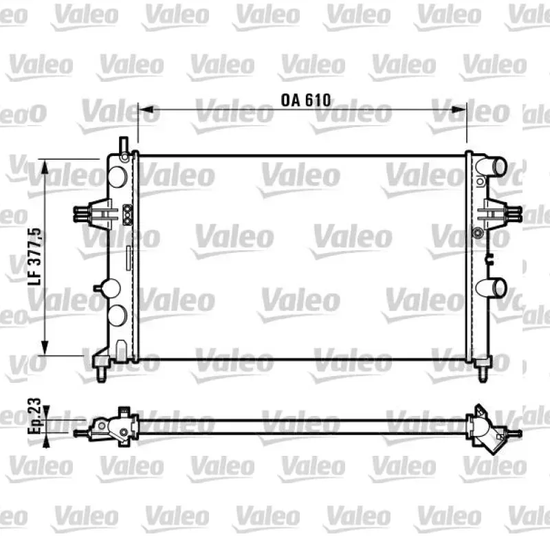 Su Radyatörü VALEO 732551 – Opel Astra 1.2 16V / 1.4