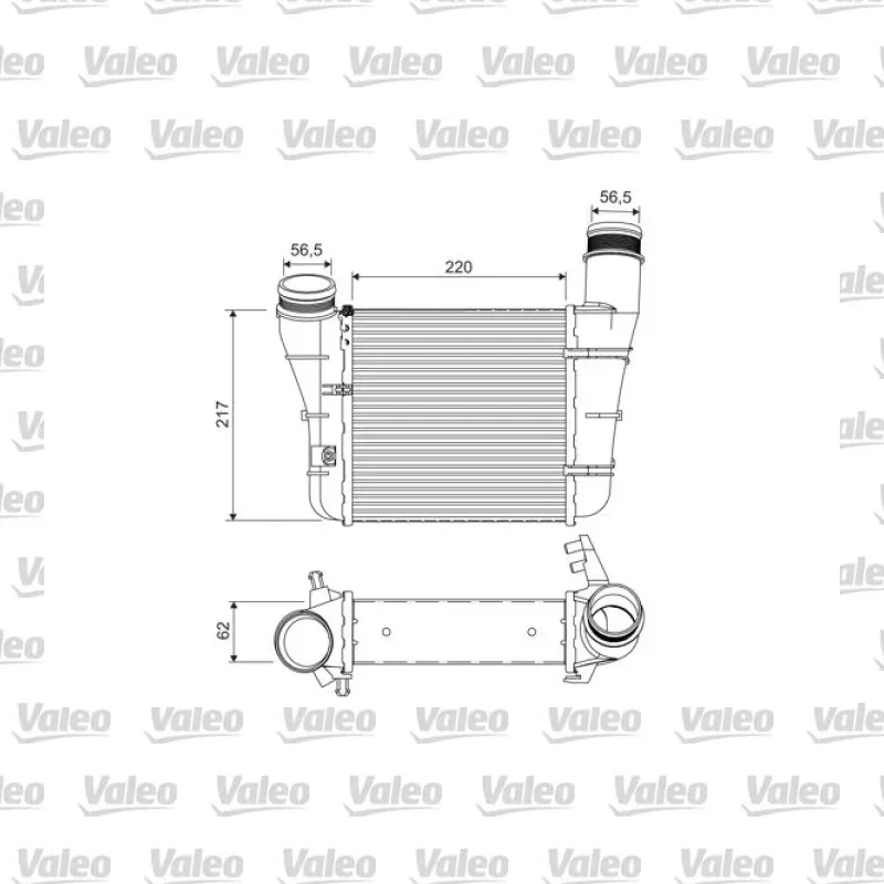 Turbo Radyatörü VALEO 818757 – Audi A4 / A6