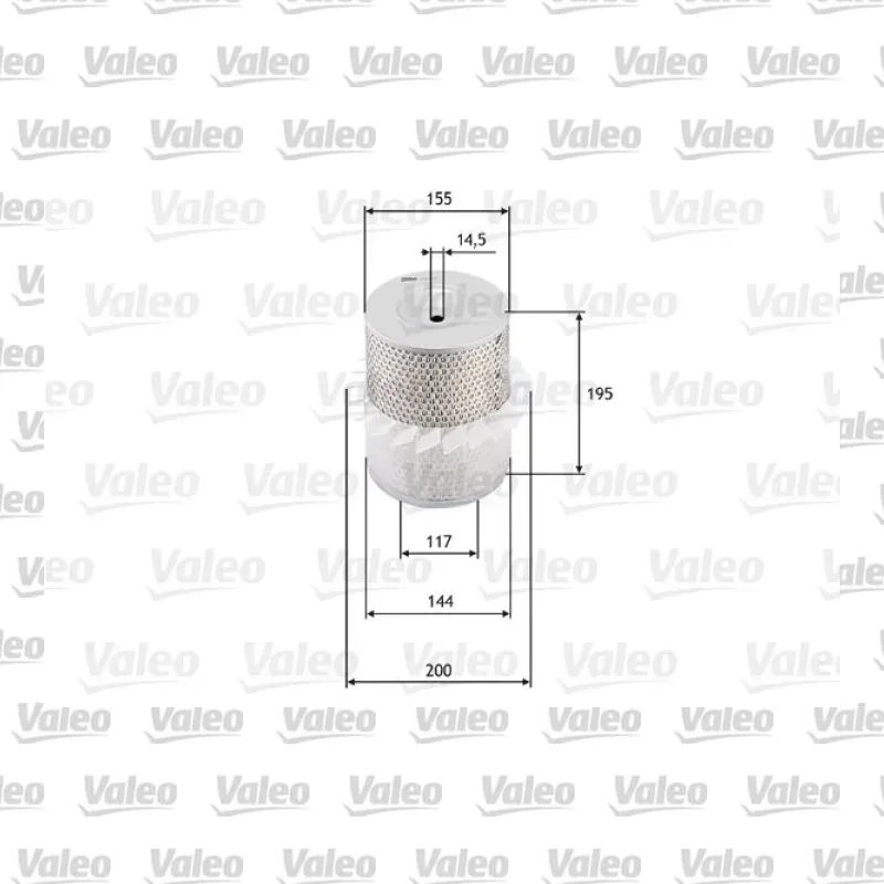 Mitsubishi L200 2.5 Hava Filtresi – VALEO 585638