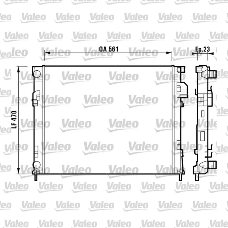 Su Radyatörü VALEO 732853 – Renault / Opel