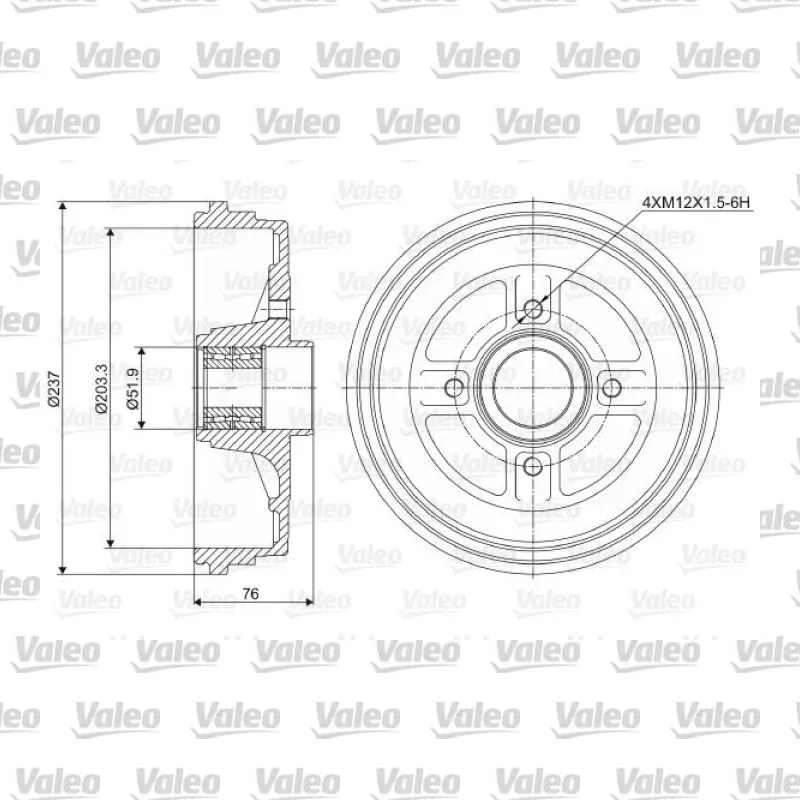 Kampana Arka Sağ veya Sol VALEO 237034 – Renault Clio
