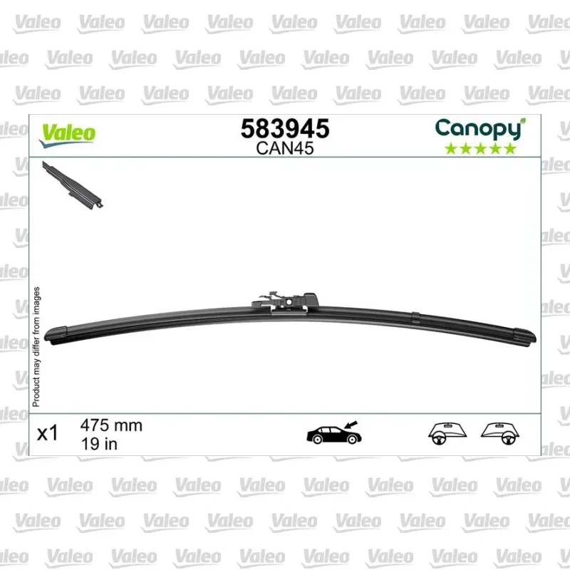 Silecek Süpürgesi Ön 475 mm - 19 inç VALEO 583945