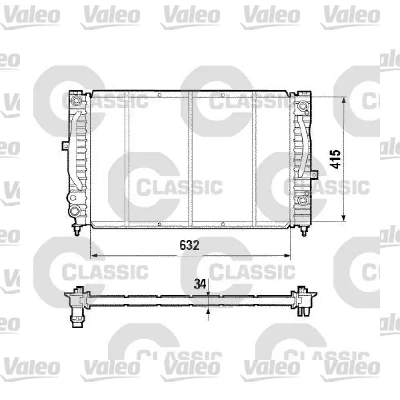 Su Radyatörü VALEO 231755 – Opel Corsa / Combo