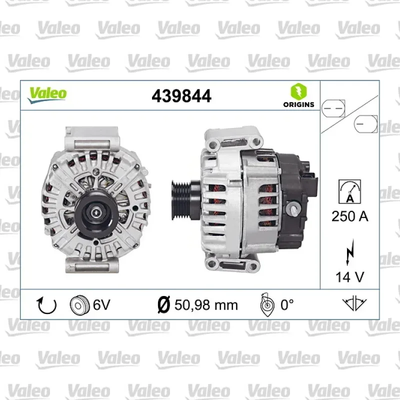 Alternatör VALEO 439844 – Mercedes-Benz Sprinter / Vito