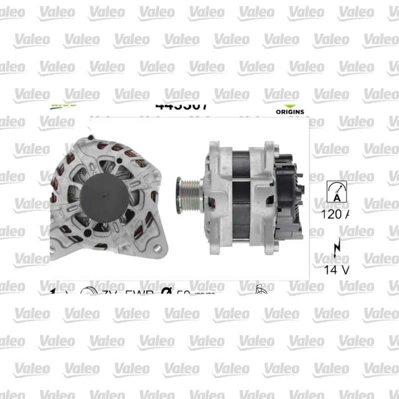 Alternatör VALEO 443307 – Renault / Dacia