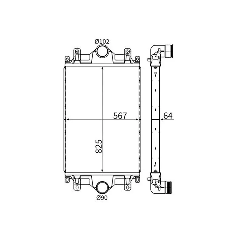İntercooler Radyatörü MAHLE CI 756 000S – Scania R 470 / R 480