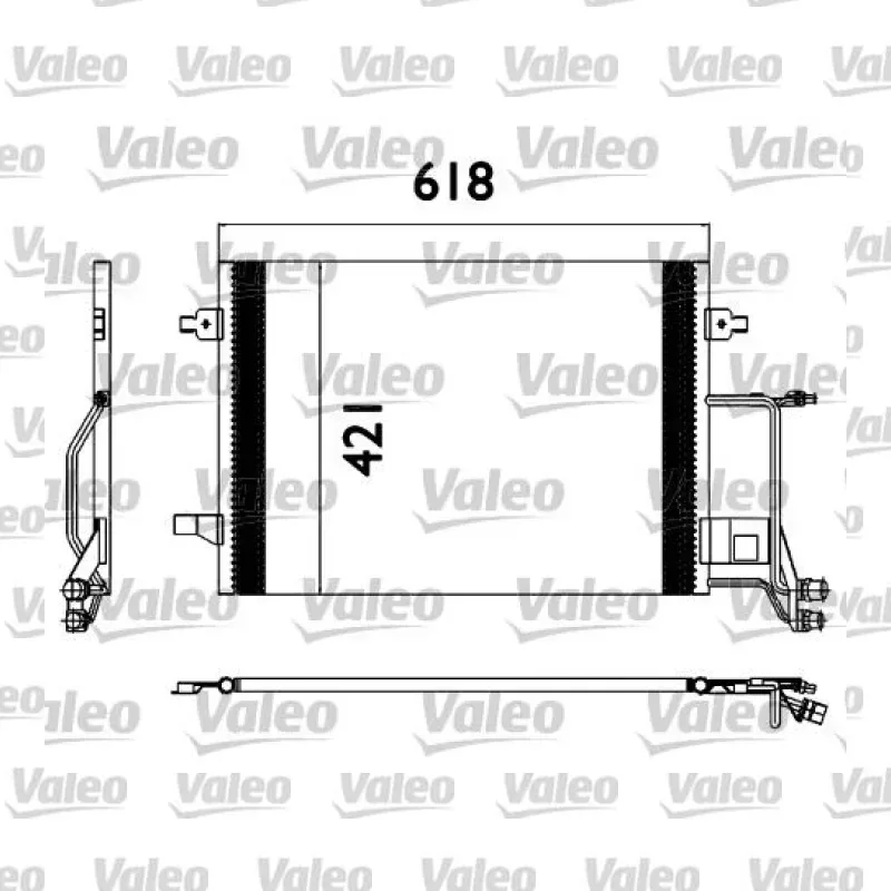 Klima Radyatörü VALEO 817666 – Volkswagen / Audi