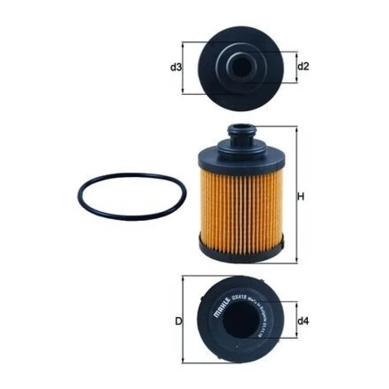 Yağ Filtresi MAHLE OX 418D – FIAT / OPEL