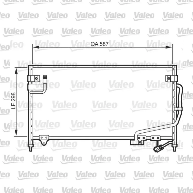 Klima Radyatörü VALEO 818084 – Mazda 323 1.8 16V / 2.0 24V